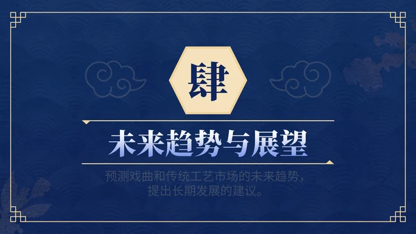 蓝色中国风传统工艺营销策划PPT模板