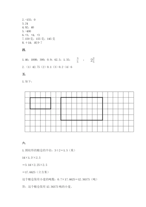 北师大版六年级数学下学期期末测试题精品【精选题】.docx
