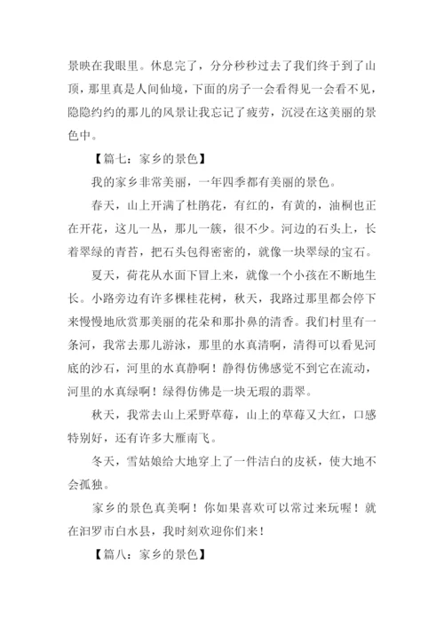 家乡的景色作文300字.docx