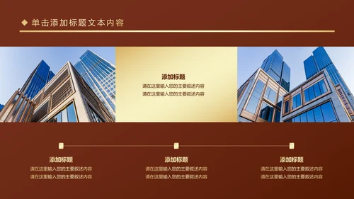 金色房地产行业营销策划销售工作汇报PPT模板