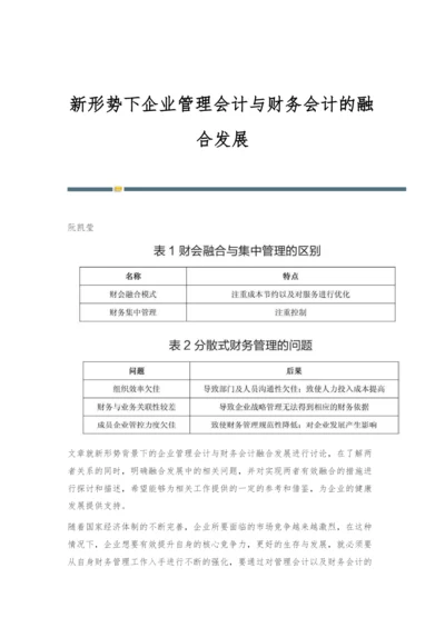 新形势下企业管理会计与财务会计的融合发展-1.docx