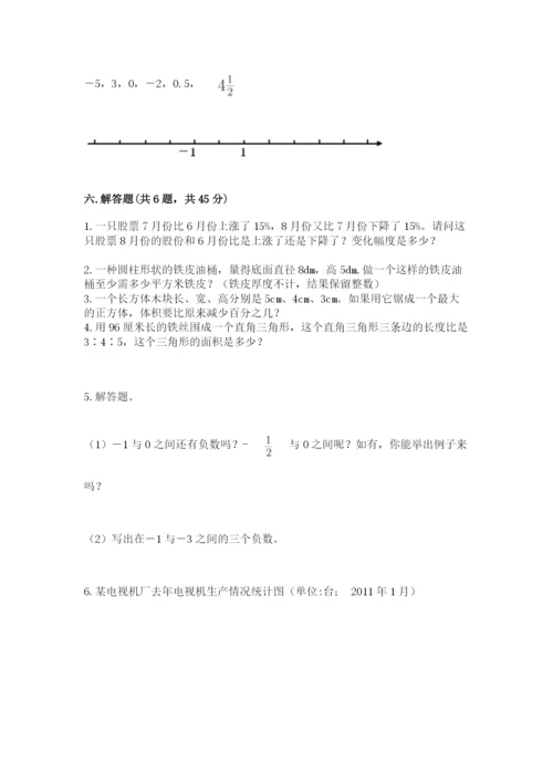 北师大版小学数学六年级下册期末检测试题【典优】.docx