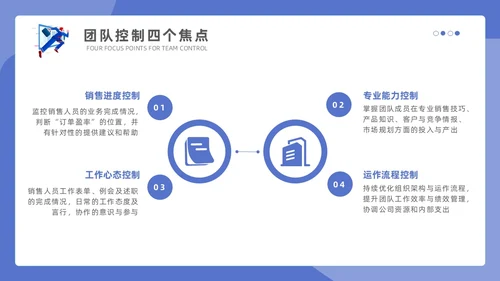 紫色蓝色商务插画简约模版销售管理培训通用PPT个人总结课件