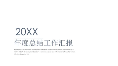商务办公述职年度总结工作汇报通用PPT模板
