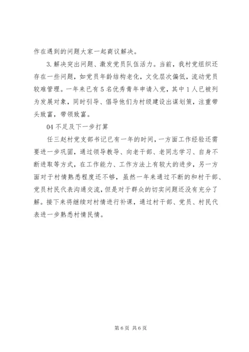 村党组织书记述职报告材料精选篇.docx