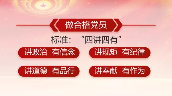 红色党支部述职报告汇报计划PPT党课