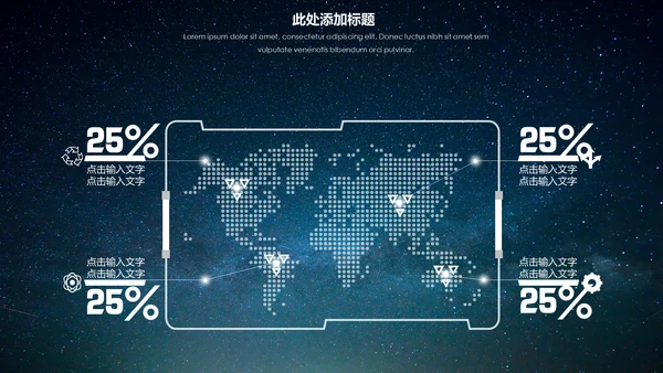 大气唯美星空企业宣传品牌推广通用PPT模板
