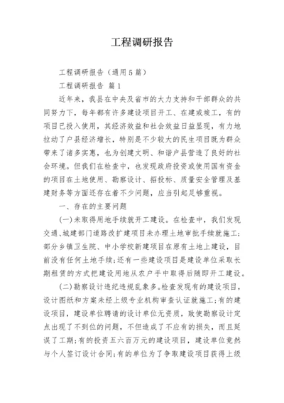 工程调研报告.docx