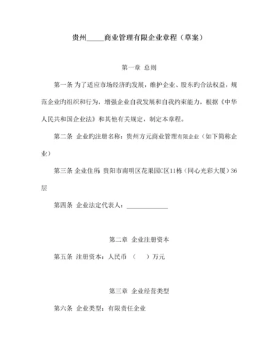 商业公司章程.docx