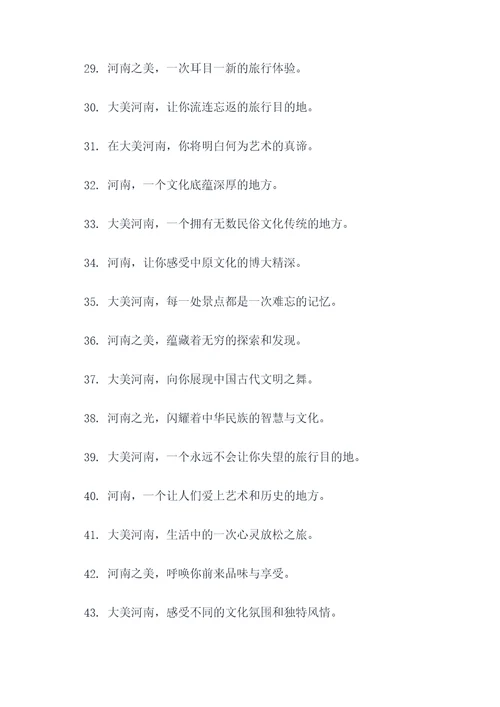大美河南的广告语