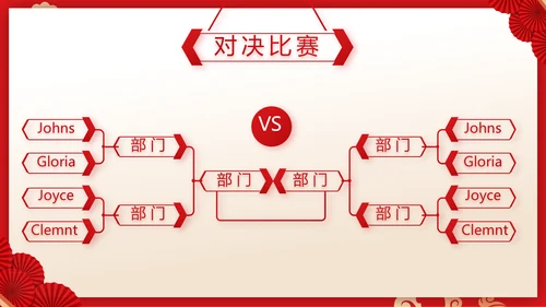 红色剪纸国风年度工作计划动态PPT