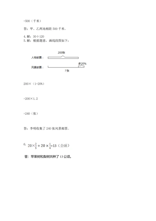 小学六年级上册数学期末考试卷含完整答案（全优）.docx