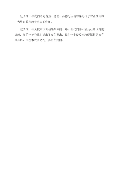 小学校本培训总结范文.docx