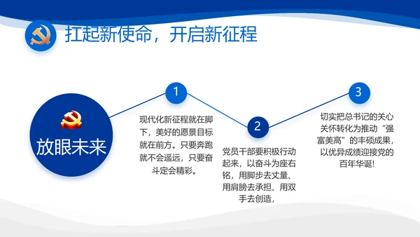 党建党支部年终工作总结汇报PPT党课