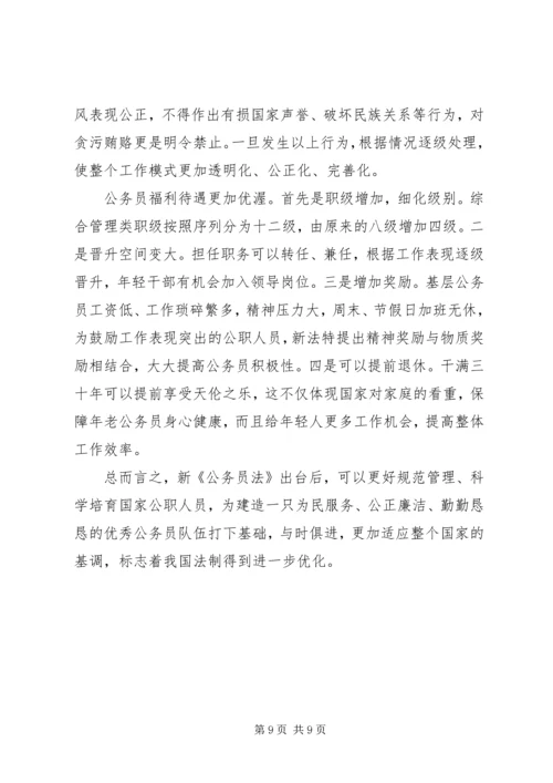 学习新修订《公务员法》心得六篇.docx