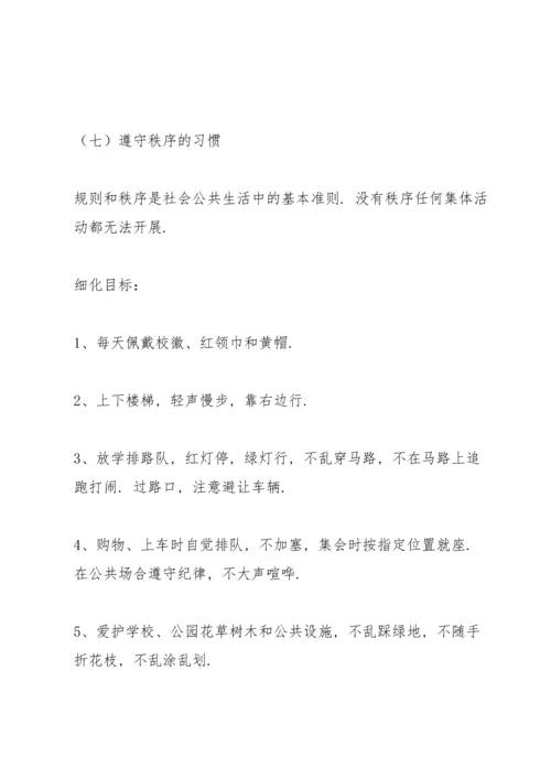 养成教育实施方案.docx