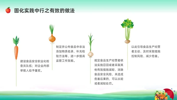 清新展板全国食品安全法宣传周科普宣传PPT课件