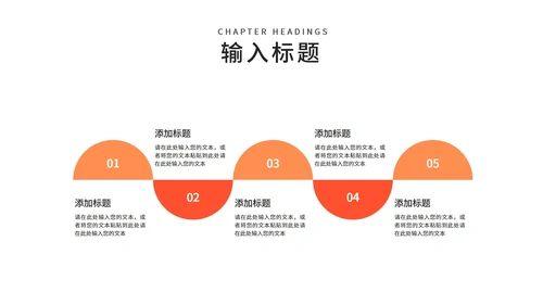 橙色扁平风学生论文答辩教育PPT模板