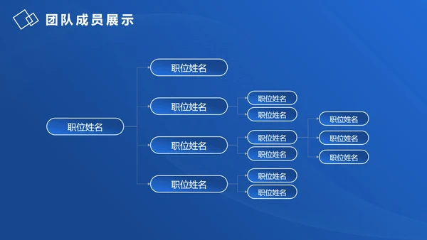 渐变商务企业团队成员架构介绍PPT模板