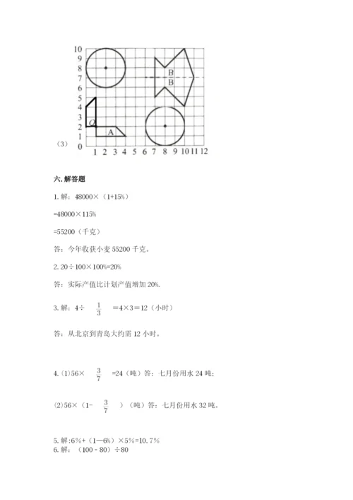 2022人教版六年级上册数学期末卷（重点班）.docx