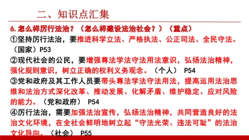 第四课建设法治中国【复习课件】(共23张PPT)