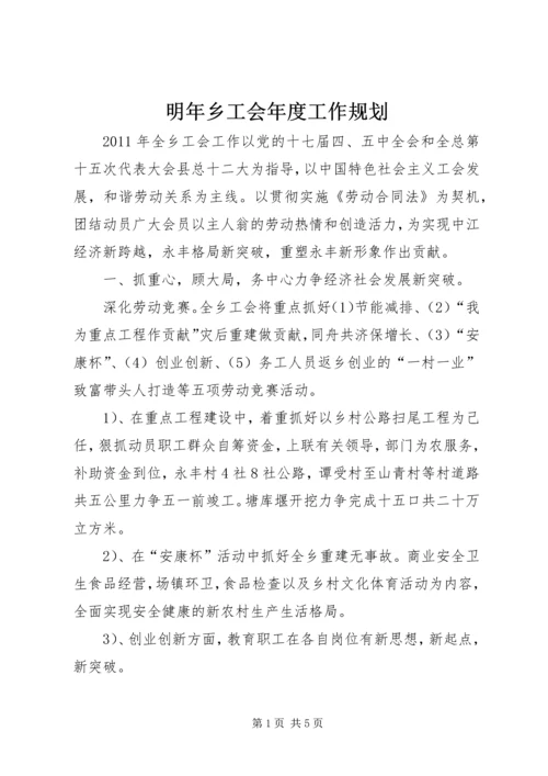 明年乡工会年度工作规划.docx