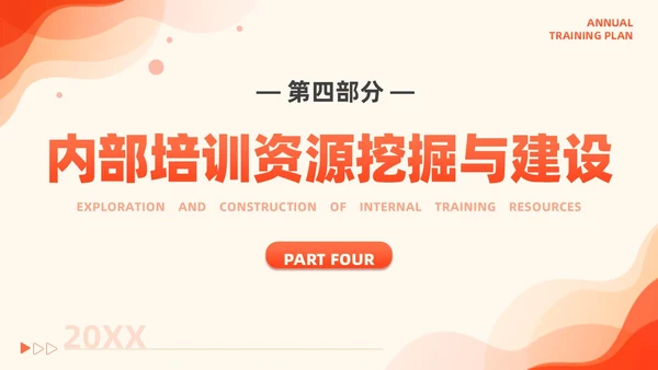 橙色简约风商务年度培训计划总结方案PPT