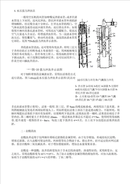 机井滤水管清洗旧井维修配套