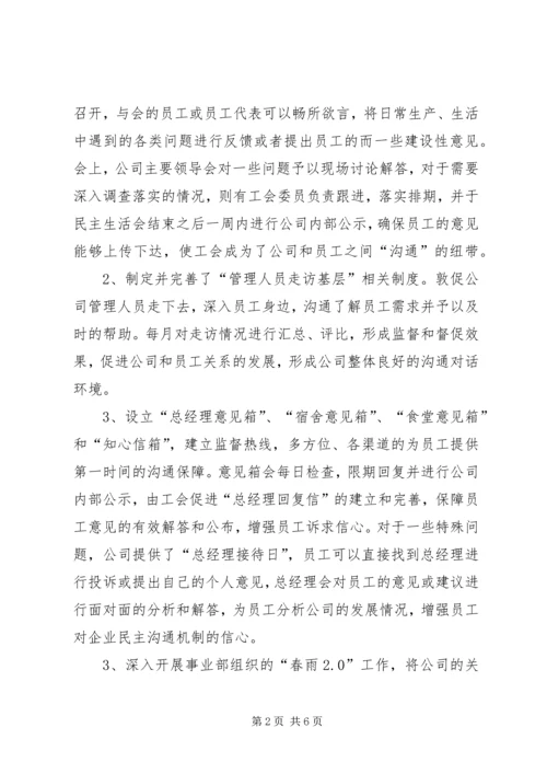 企业协商机制建设工作总结.docx