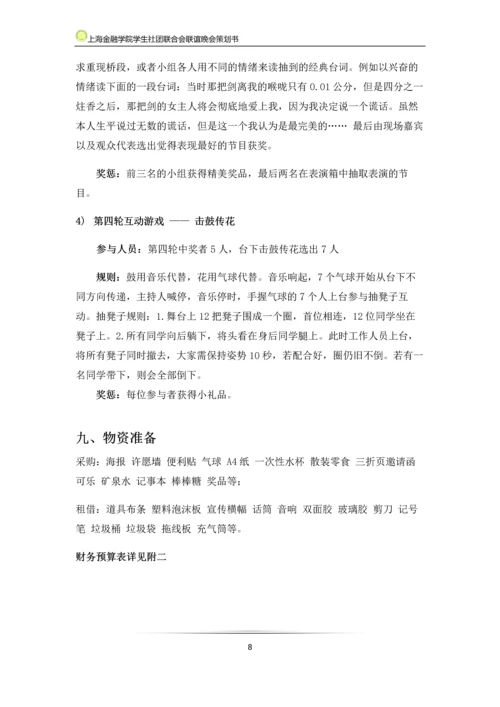 大学生社团联合会联谊晚会策划书.docx