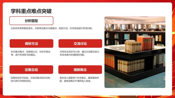 红色喜庆风高考高效备考动员会PPT模板