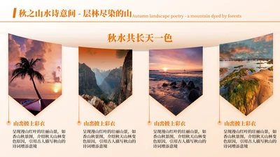 黄色商务风图文页