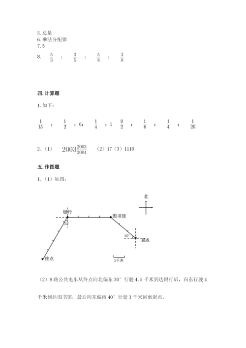 小学六年级数学上册期末卷含完整答案【历年真题】.docx