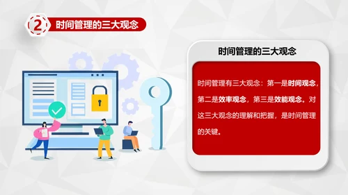 红色商务员工培训时间管理培训PPT