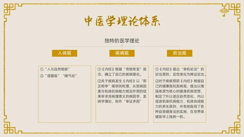 金色中国风传统文化中医基础理论PPT课件