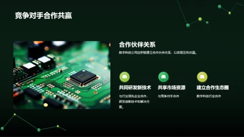 绿色智能电子科技行业年终总结PPT模板