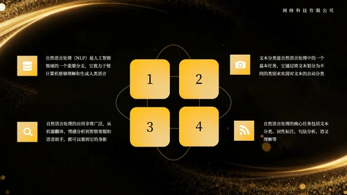 黄色高级商务AI科技互联网通用模板