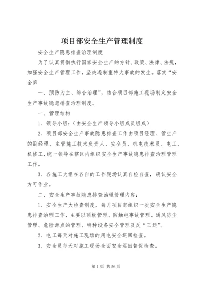 项目部安全生产管理制度.docx