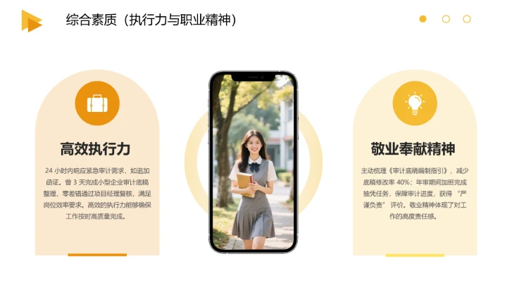 会计财务类专业大学生求职个人能力综合展示职业生涯规划通用PPT