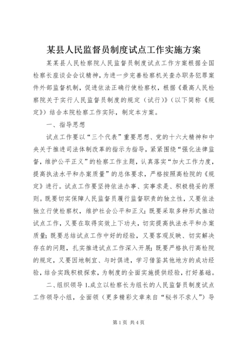 某县人民监督员制度试点工作实施方案 (5).docx