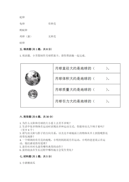 教科版科学三年级下册期末测试卷【轻巧夺冠】.docx