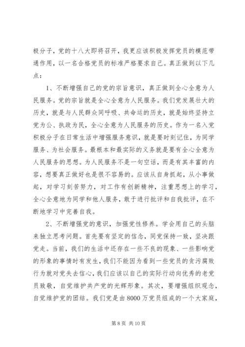 第一篇：思想汇报格式：党员思想汇报格式.docx