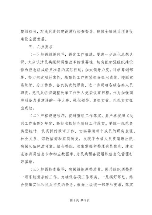 镇XX年民兵组织整顿方案.docx