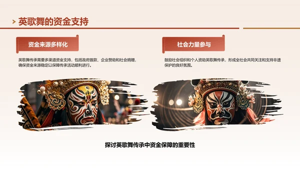 红色中国风非遗文化英歌舞的传承与创新PPT模板