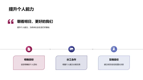 社交与合作的力量PPT模板