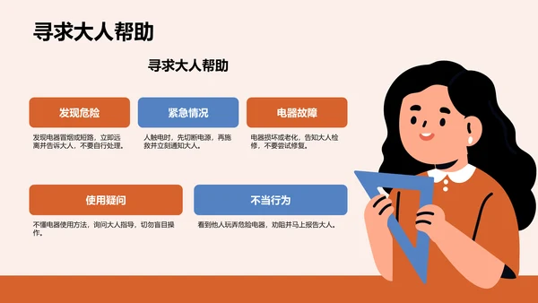 用电安全主题教育PPT模板