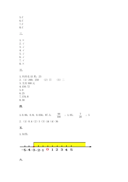 西师大版数学小升初模拟试卷含完整答案（全优）.docx