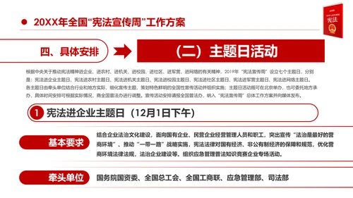 国家宪法日宪法宣传周活动工作方案党建PPT