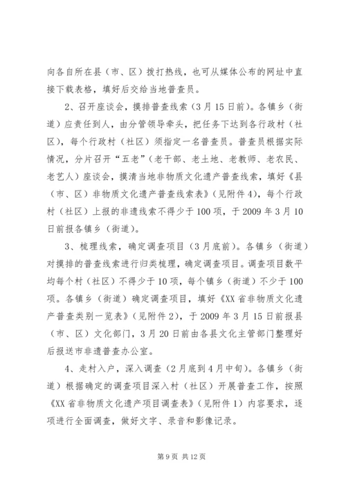 非物质文化遗产普查工作实施方案 (3).docx