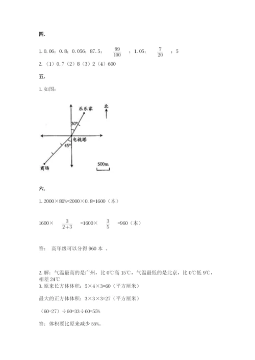 山东省济南市外国语学校小升初数学试卷带答案（b卷）.docx